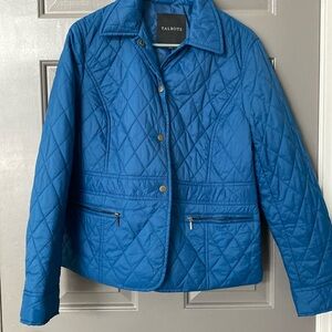 Blue Talbots barn/quilted coat
